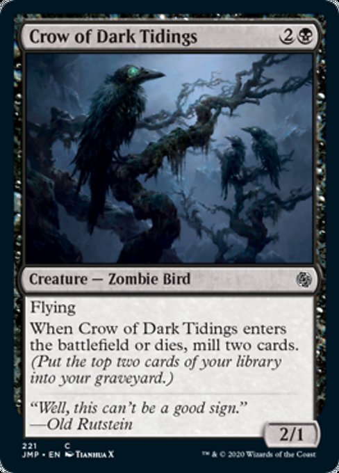 Crow of Dark Tidings [Jumpstart] | Fandemonia Ltd