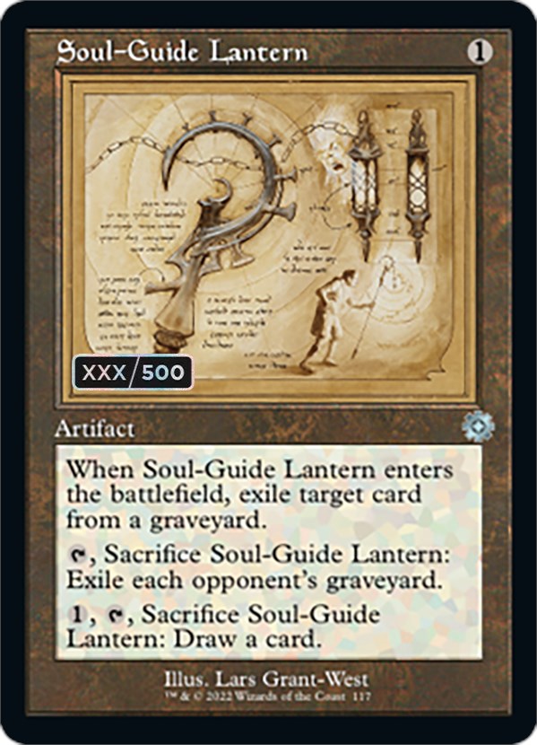 Soul-Guide Lantern (Retro Schematic) (Serial Numbered) [The Brothers' War Retro Artifacts] | Fandemonia Ltd