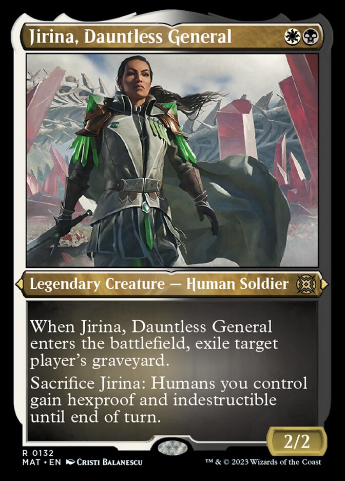 Jirina, Dauntless General (Foil Etched) [March of the Machine: The Aftermath] | Fandemonia Ltd