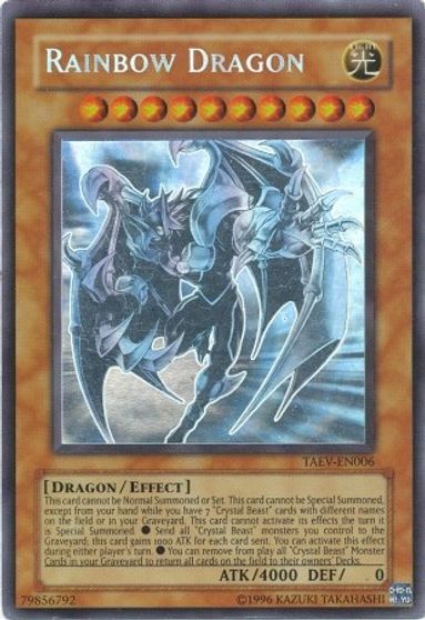 Rainbow Dragon (Chaos Neos Misprint) [TAEV-EN006] Ghost Rare | Fandemonia Ltd