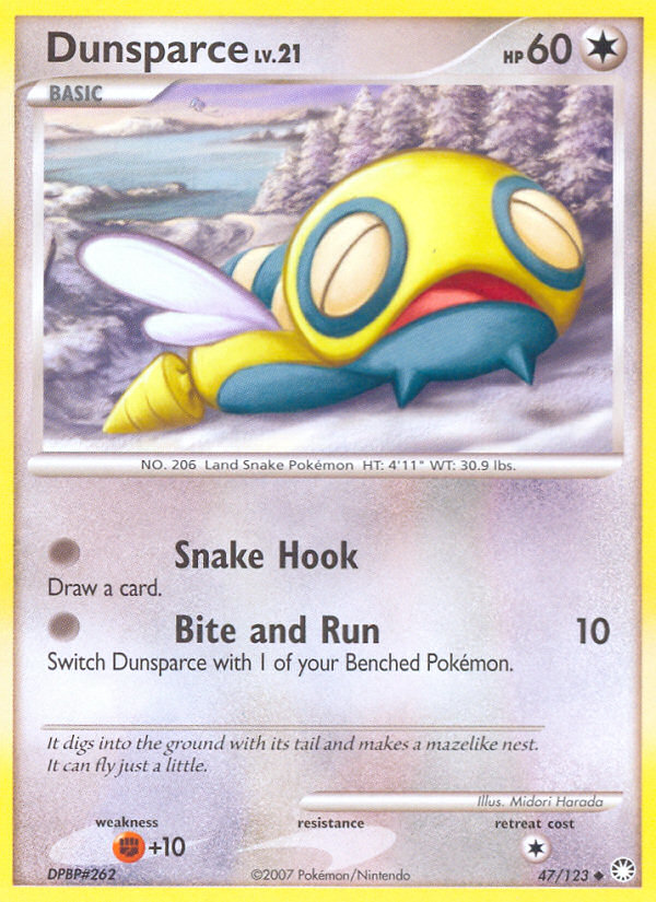 Dunsparce (47/123) [Diamond & Pearl: Mysterious Treasures] | Fandemonia Ltd