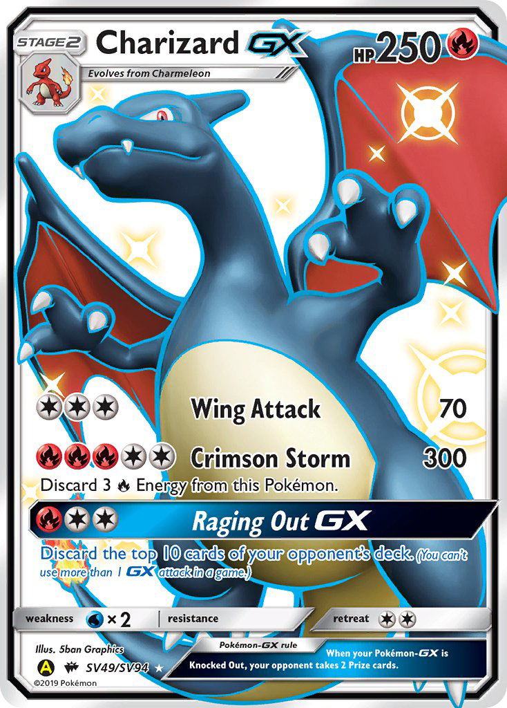 Charizard GX (SV49/SV94) [Sun & Moon: Hidden Fates - Shiny Vault] | Fandemonia Ltd