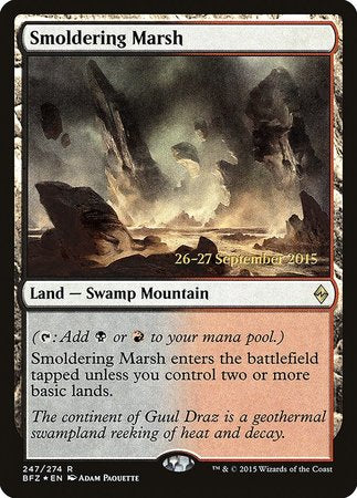 Smoldering Marsh [Battle for Zendikar Promos] | Fandemonia Ltd