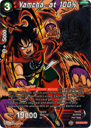 Yamcha, at 100-Percent (SPR) (BT5-009) [Miraculous Revival] | Fandemonia Ltd