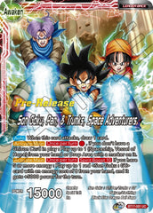 Son Goku // Son Goku, Pan, and Trunks, Space Adventurers (BT17-001) [Ultimate Squad Prerelease Promos] | Fandemonia Ltd