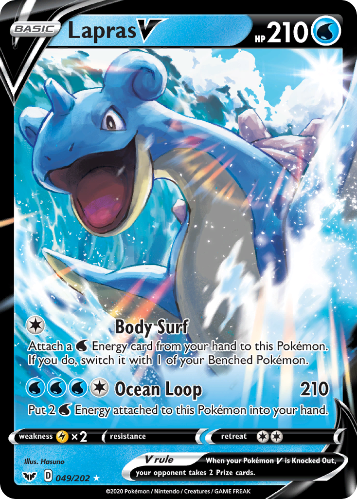 Lapras V (049/202) [Sword & Shield: Base Set] | Fandemonia Ltd