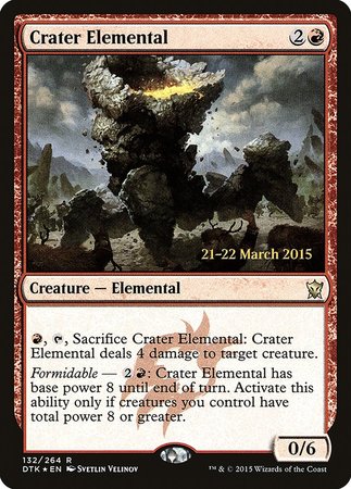 Crater Elemental [Dragons of Tarkir Promos] | Fandemonia Ltd