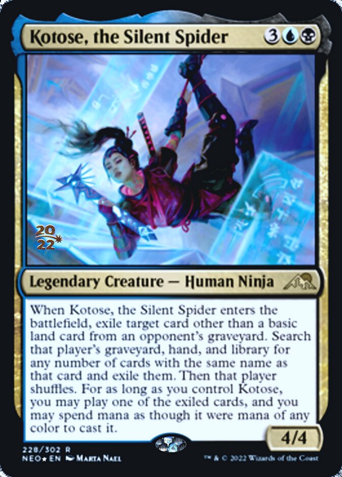 Kotose, the Silent Spider [Kamigawa: Neon Dynasty Prerelease Promos] | Fandemonia Ltd