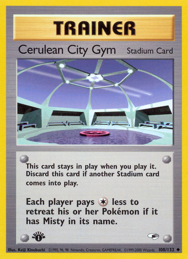 Cerulean City Gym (108/132) [Gym Heroes 1st Edition] | Fandemonia Ltd