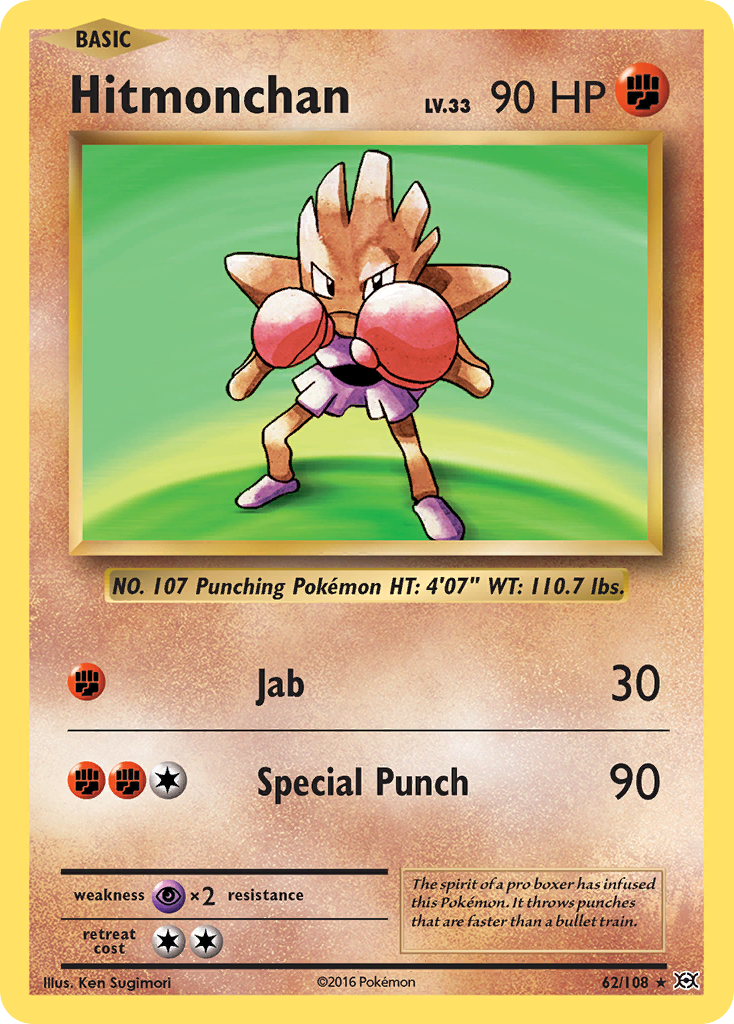 Hitmonchan (62/108) [XY: Evolutions] | Fandemonia Ltd