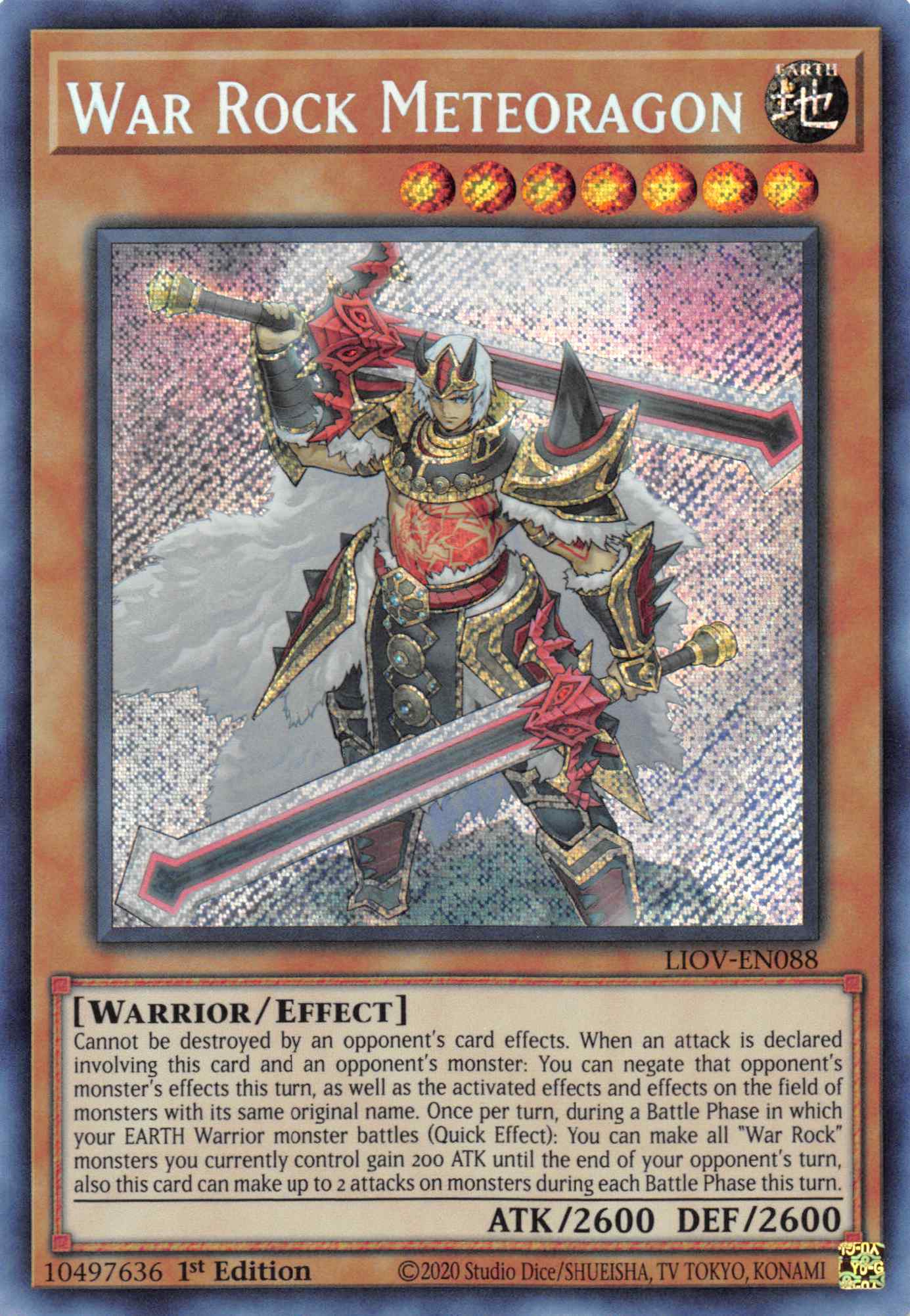 War Rock Meteoragon [LIOV-EN088] Secret Rare | Fandemonia Ltd