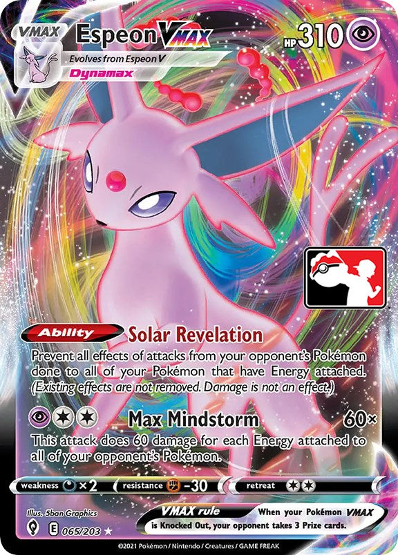 Espeon VMAX (065/203) [Prize Pack Series One] | Fandemonia Ltd