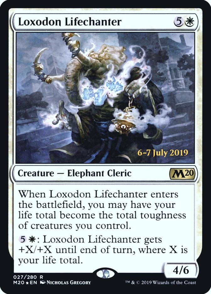 Loxodon Lifechanter  [Core Set 2020 Prerelease Promos] | Fandemonia Ltd