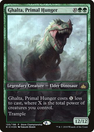 Ghalta, Primal Hunger [Rivals of Ixalan Promos] | Fandemonia Ltd