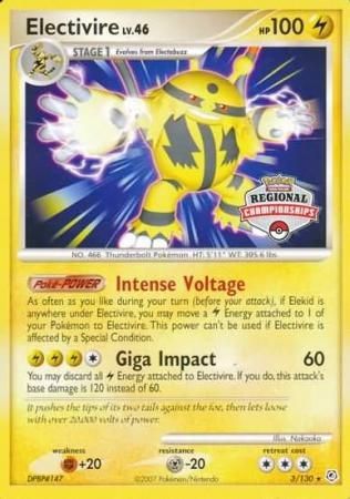 Electivire (3/130) (Regional Championship Promo) [Diamond & Pearl: Base Set] | Fandemonia Ltd