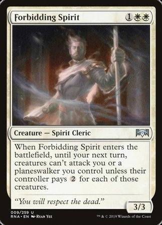 Forbidding Spirit [Ravnica Allegiance] | Fandemonia Ltd