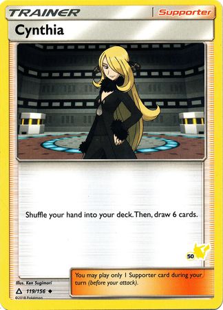 Cynthia (119/156) (Pikachu Stamp #50) [Battle Academy 2020] | Fandemonia Ltd