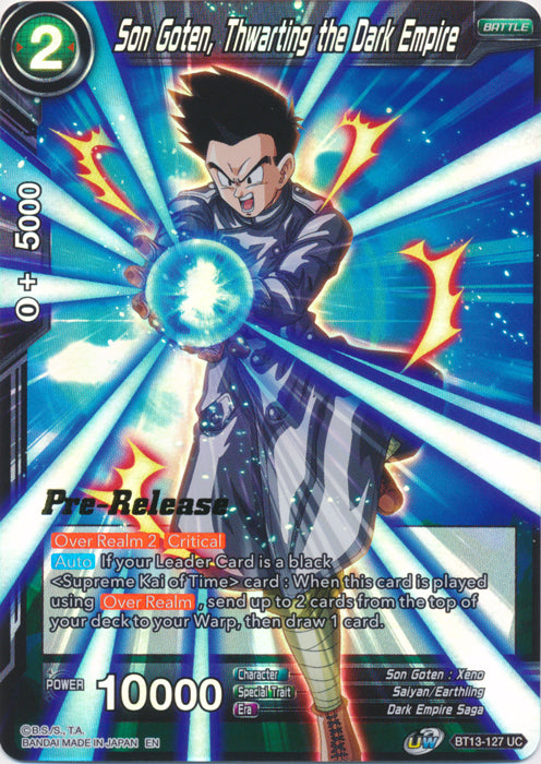 Son Goten, Thwarting the Dark Empire (BT13-127) [Supreme Rivalry Prerelease Promos] | Fandemonia Ltd