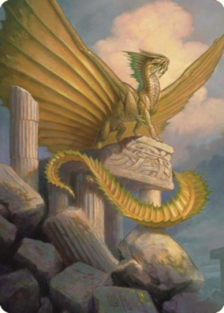 Ancient Gold Dragon Art Card (05) [Commander Legends: Battle for Baldur's Gate Art Series] | Fandemonia Ltd