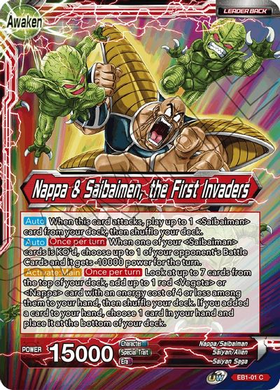 Nappa // Nappa & Saibaimen, the First Invaders (EB1-01) [Battle Evolution Booster] | Fandemonia Ltd