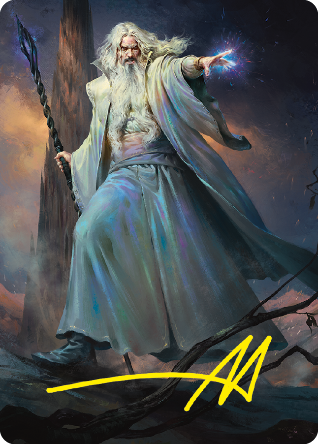 Saruman of Many Colors Art Card (Gold-Stamped Signature) [The Lord of the Rings: Tales of Middle-earth Art Series] | Fandemonia Ltd