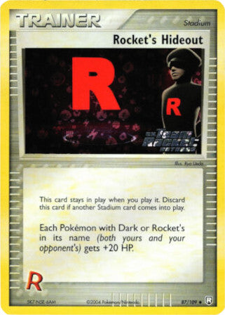 Rocket's Hideout (87/109) (Stamped) [EX: Team Rocket Returns] | Fandemonia Ltd