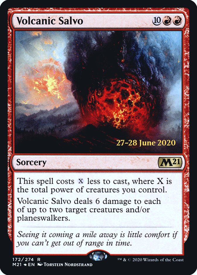 Volcanic Salvo  [Core Set 2021 Prerelease Promos] | Fandemonia Ltd