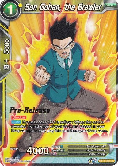 Son Gohan, the Brawler (BT14-098) [Cross Spirits Prerelease Promos] | Fandemonia Ltd