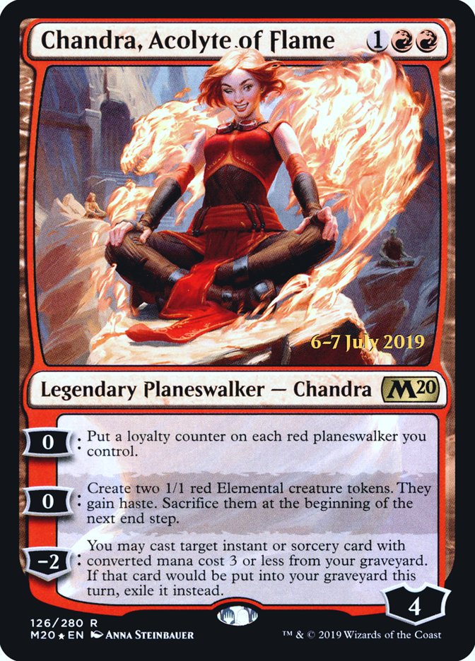 Chandra, Acolyte of Flame  [Core Set 2020 Prerelease Promos] | Fandemonia Ltd