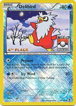 Delibird (38/149) (League Promo 4th Place) [Black & White: Boundaries Crossed] | Fandemonia Ltd