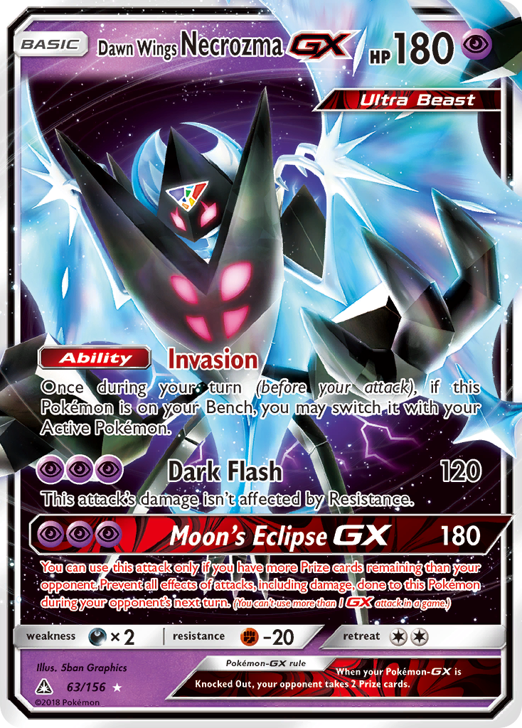 Dawn Wings Necrozma GX (63/156) [Sun & Moon: Ultra Prism] | Fandemonia Ltd