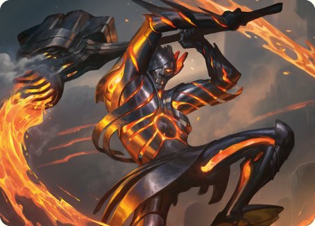 Forgehammer Centurion Art Card [Phyrexia: All Will Be One Art Series] | Fandemonia Ltd