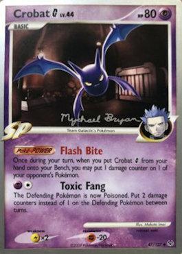 Crobat G LV.44 (47/127) (Happy Luck - Mychael Bryan) [World Championships 2010] | Fandemonia Ltd