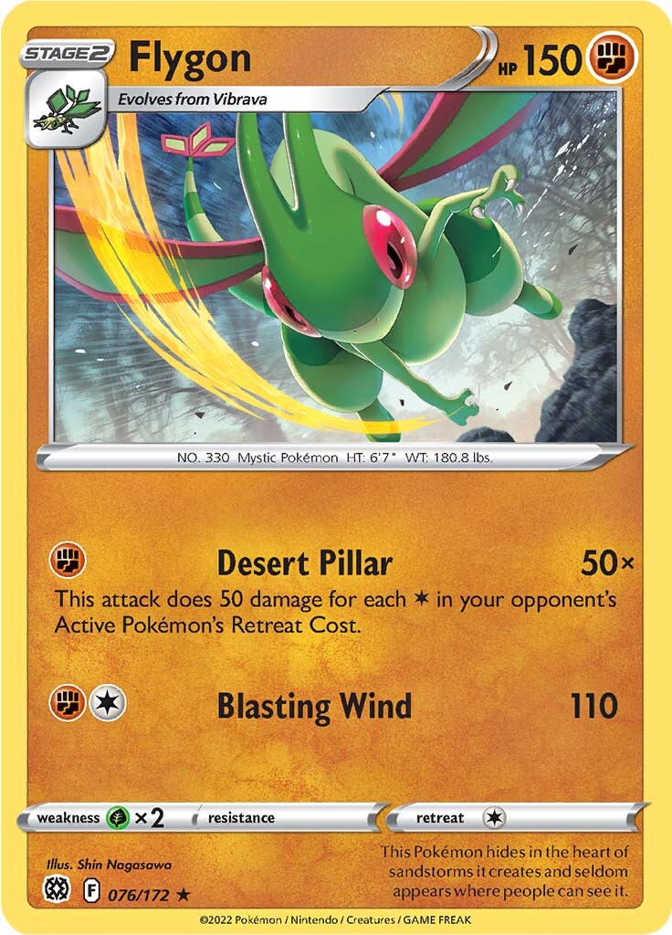 Flygon (076/172) [Sword & Shield: Brilliant Stars] | Fandemonia Ltd