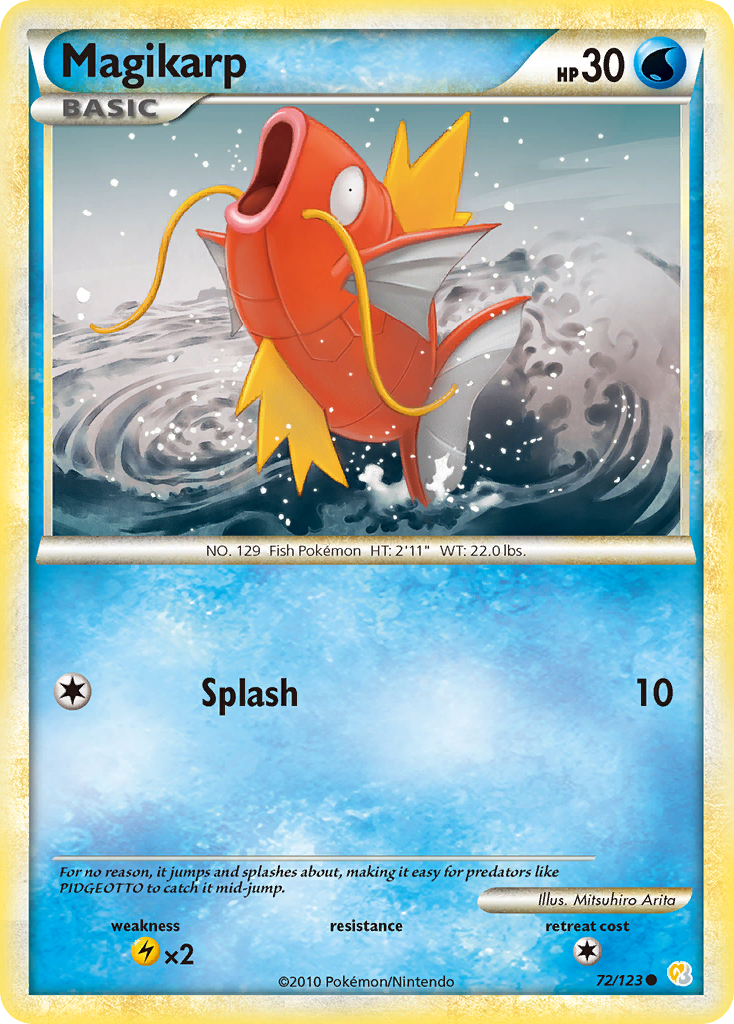 Magikarp (72/123) [HeartGold & SoulSilver: Base Set] | Fandemonia Ltd