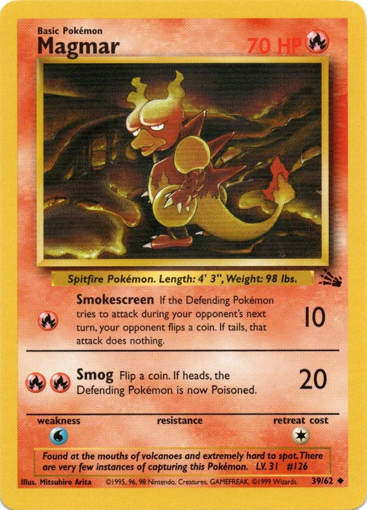 Magmar (39/62) [Fossil Unlimited] | Fandemonia Ltd