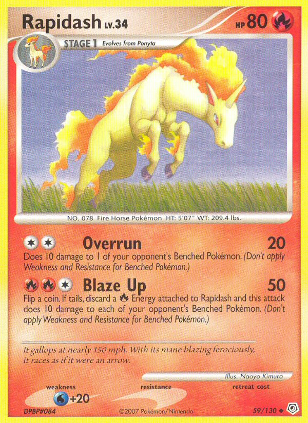 Rapidash (59/130) [Diamond & Pearl: Base Set] | Fandemonia Ltd