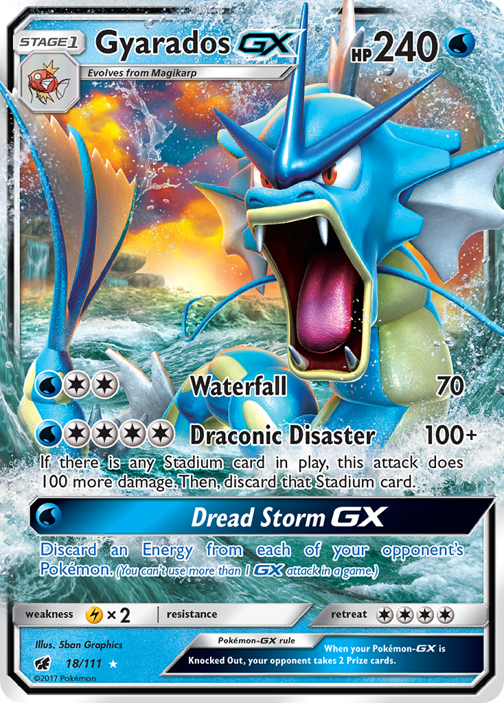 Gyarados GX (18/111) [Sun & Moon: Crimson Invasion] | Fandemonia Ltd