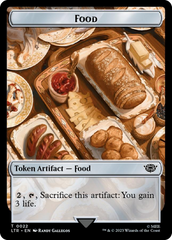 Tentacle // Food (0022) Double-Sided Token (Surge Foil) [The Lord of the Rings: Tales of Middle-Earth Tokens] | Fandemonia Ltd