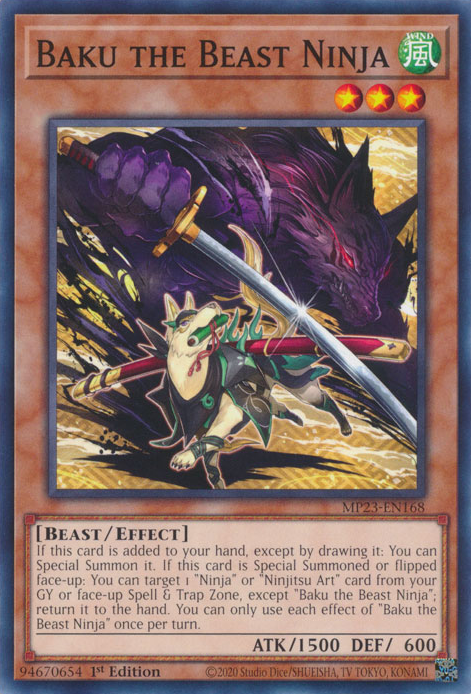 Baku the Beast Ninja [MP23-EN168] Common | Fandemonia Ltd