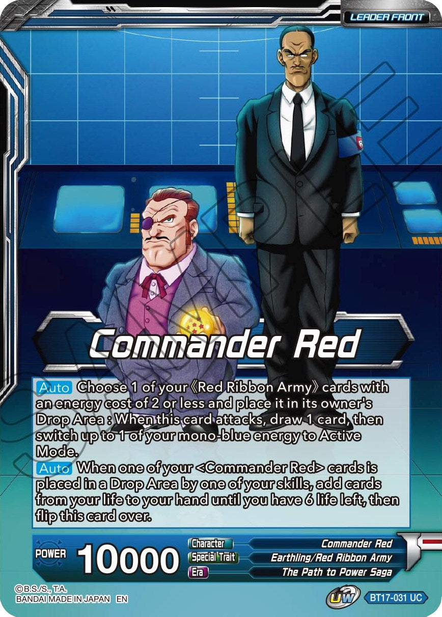 Commander Red // Red Ribbon Robot, Seeking World Conquest (BT17-031) [Ultimate Squad Prerelease Promos] | Fandemonia Ltd