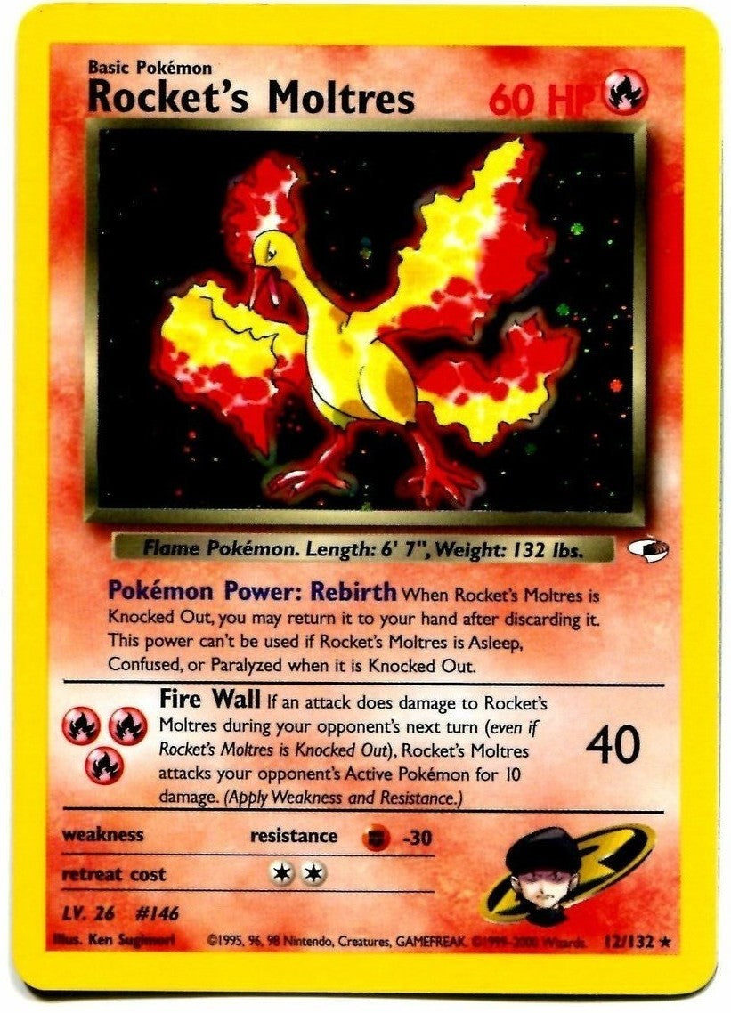 Rocket's Moltres (12/132) [Gym Heroes Unlimited] | Fandemonia Ltd