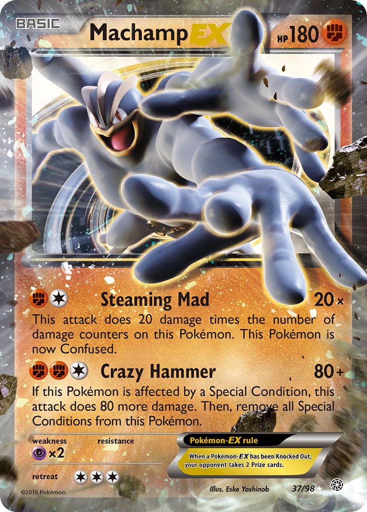 Machamp EX (37/98) [XY: Ancient Origins] | Fandemonia Ltd