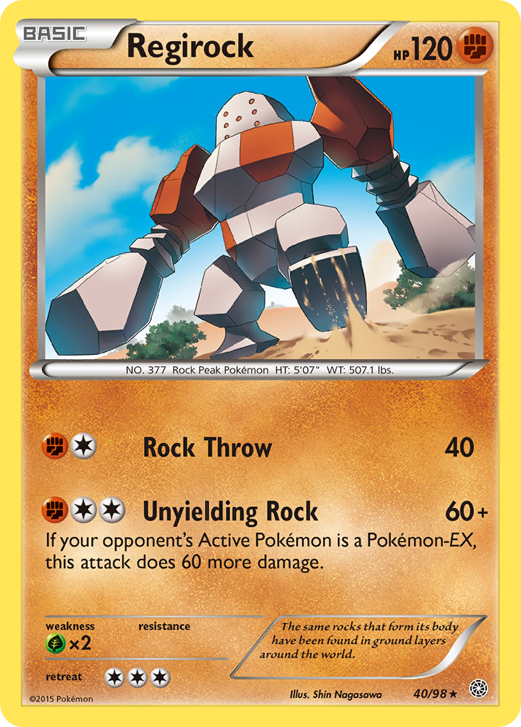 Regirock (40/98) [XY: Ancient Origins] | Fandemonia Ltd