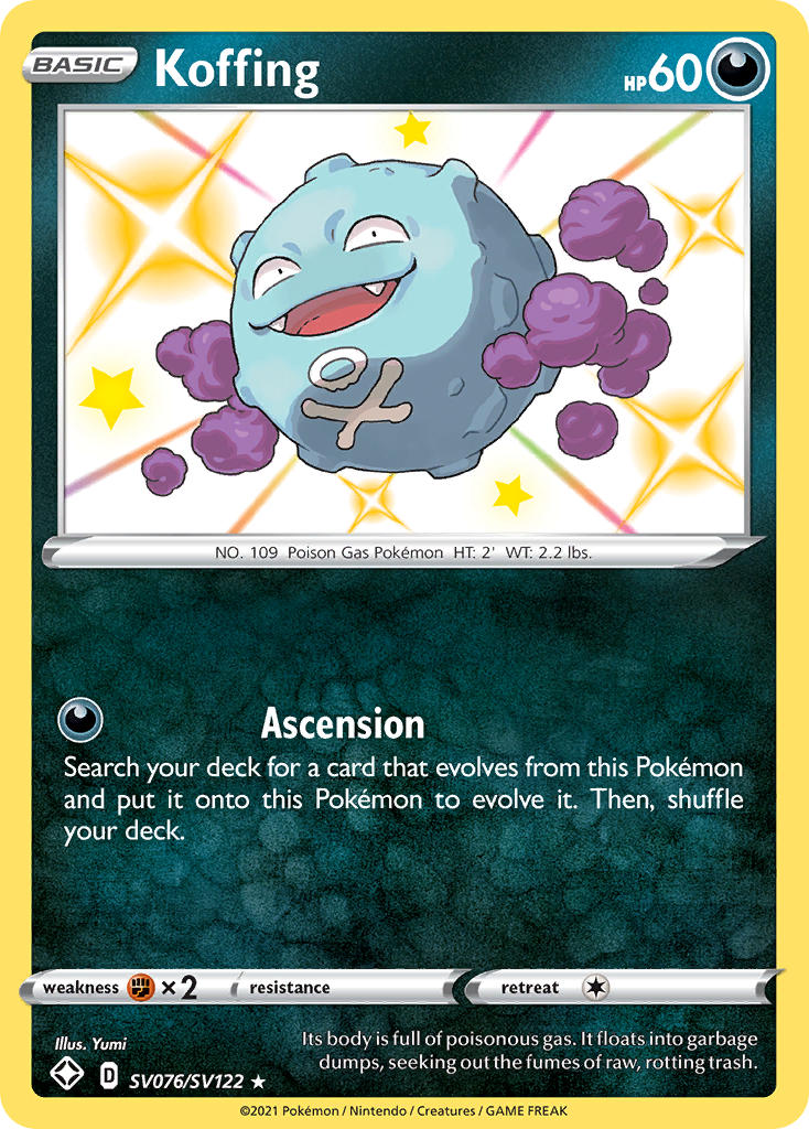 Koffing (SV076/SV122) [Sword & Shield: Shining Fates] | Fandemonia Ltd