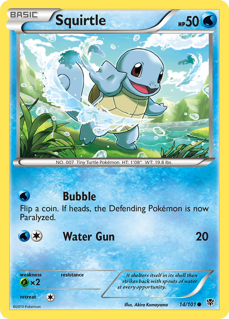 Squirtle (14/101) [Black & White: Plasma Blast] | Fandemonia Ltd