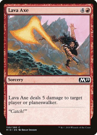 Lava Axe [Core Set 2019] | Fandemonia Ltd