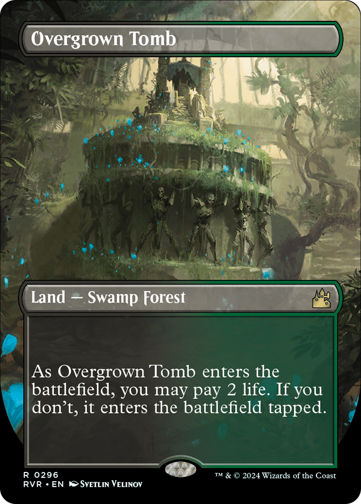 Overgrown Tomb (Borderless) [Ravnica Remastered] | Fandemonia Ltd