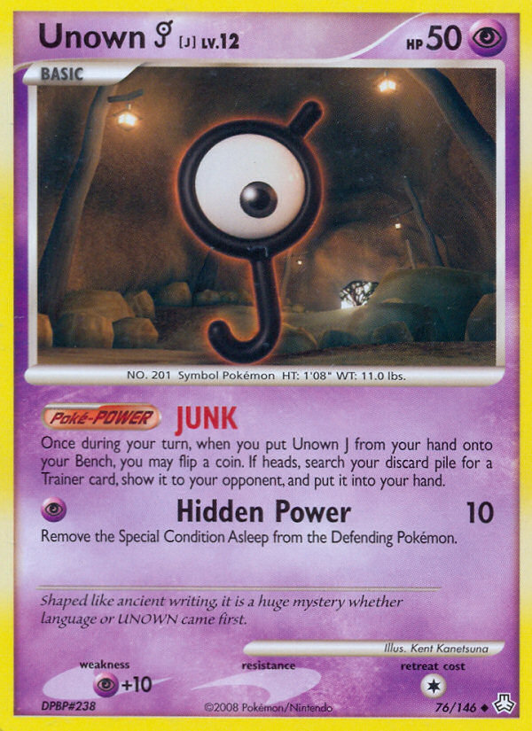 Unown J (76/146) [Diamond & Pearl: Legends Awakened] | Fandemonia Ltd