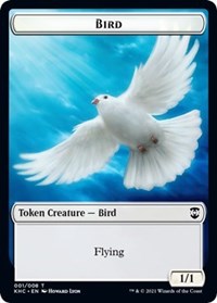 Bird // Spirit Double-sided Token [Kaldheim Commander Tokens] | Fandemonia Ltd